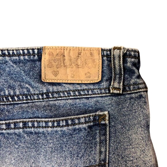 Y2K Mudd Jean Shorts Juniors 11 Distressed Low Rise Denim Shortie - Picture 5 of 9